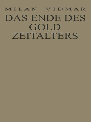 cover image of Das Ende des Goldzeitalters